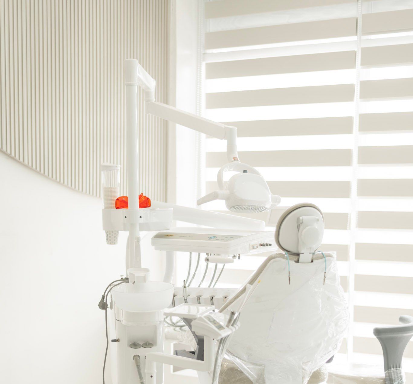 Dental chair by the window at the Citismiles clinic in Balanga City